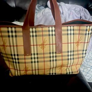 Burberry Haymarket Tote